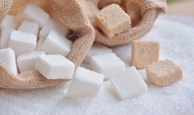 After updates February's high, the price of sugar has turned down