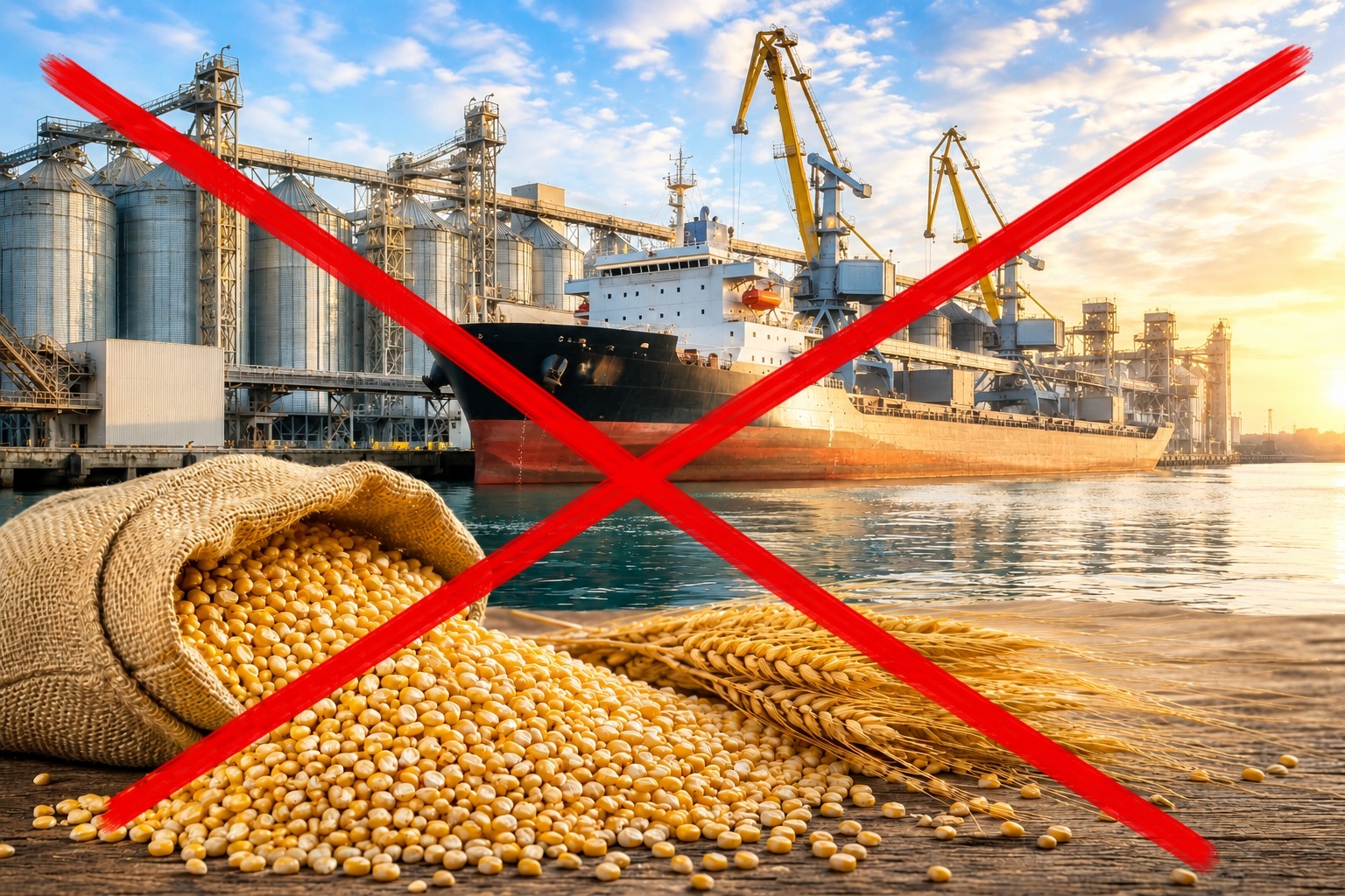 Новость об остановке приемки и экспорта зерна в черноморских портах Украины привела к падению внутренних цен и росту котировок в Париже