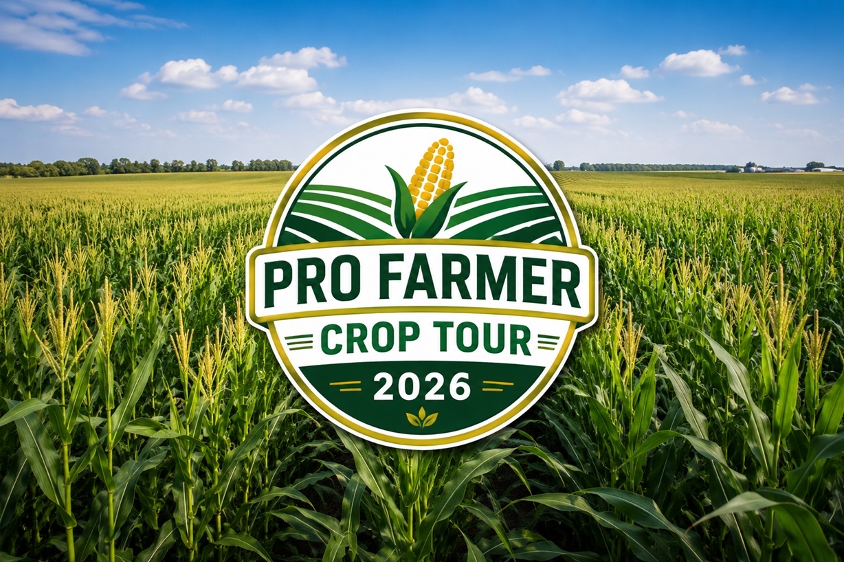 Crop tour data from Pro Farmer shows low corn and soybean yields in some US states, supporting quotes