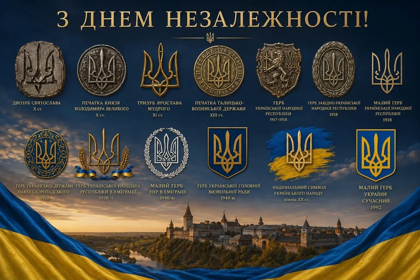 We sincerely congratulate you on the Independence Day of Ukraine!