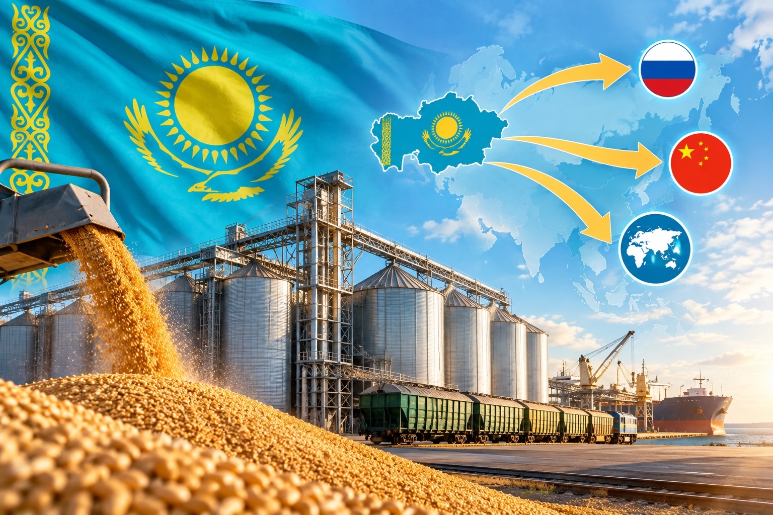 Grain exports from Kazakhstan in 2026/27 MY are under threat due to the blockade of transit by the Russian Federation 