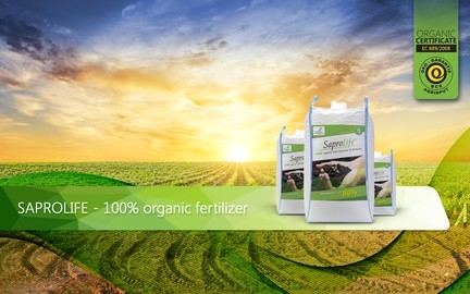 Компания Украинская Органика предлагает улучшители почвы и 100% органические удобрения Saprolife